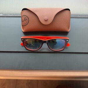 Ray-Ban Orange and Blue New Wayfarer Sunglasses